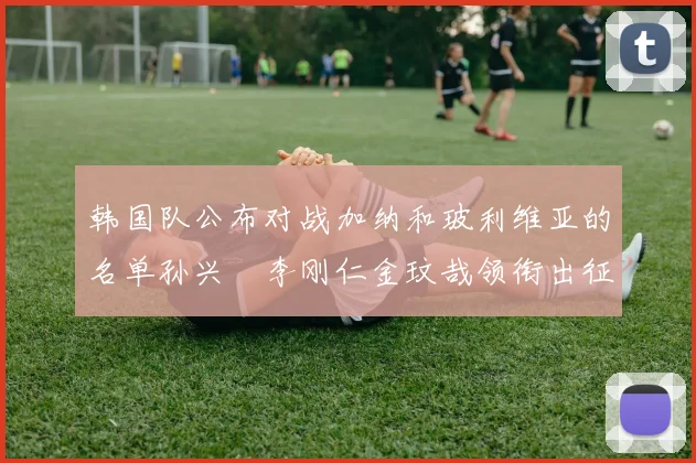 韩国队公布对战加纳和玻利维亚的名单孙兴慜李刚仁金玟哉领衔出征